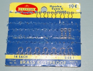 Before there was Velcro, there were hooks and eyes!